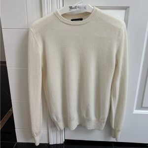 Naadam 100% cashmere crew neck in white ( though more cream color IMO)